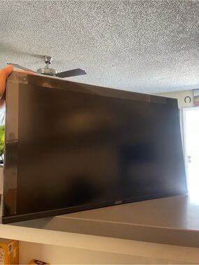 Acer Matte Black Monitor Back Panel with Logo